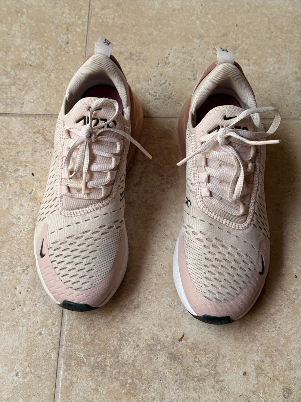Nike Women’s pink and Blush Air 270